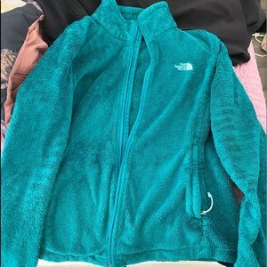 Northface women’s osito fleece turquoise green